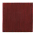 Flash Furniture Square High-Gloss Resin Table Top With Drop-Lip, 24", Mahogany