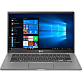 LG gram 14Z90N-N.APS5U1 14" Notebook - Full HD - 1920 x 1080 - Core i5 i5-1035G7 10th Gen 1.20 GHz - 8 GB RAM - 256 GB SSD - Dark Silver - Windows 10 Pro - Intel Iris Plus Graphics - In-plane Switching (IPS) Technology - 18.50 Hour Battery Run Time 1 thumbnail image