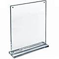 Azar Displays Slim Deluxe Acrylic Block Frame, 11” x 14”, Clear 1 thumbnail image