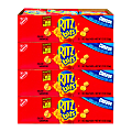 RITZ Bits Cheese Sandwich Crackers, 1 Oz Pouch, Box Of 48 Pouches