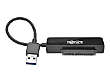 Tripp Lite 6in USB 3.0 SuperSpeed to SATA III Adapter w/ UASP/ 2.5" Black - Storage controller - 2.5" / 3.5" shared - SATA 6Gb/s - USB 3.0 - black 1 thumbnail image