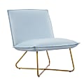 Linon Kipling Accent Chair, Gold/Light Blue