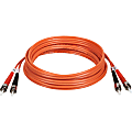Tripp Lite 3M Duplex Multimode 62.5/125 Fiber Optic Patch Cable ST/ST 10' 10ft 3 Meter, N302010 1 thumbnail image