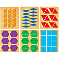 Ellison® Prestige® SureCut™ Set, Math, Large, Pattern Block Multiples 1" Sides (6 Die Set)