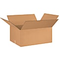 Partners Brand Corrugated Boxes, 12"H x 22"W x 26"D, 15% Recycled, Kraft Brown, Bundle Of 15