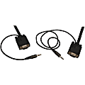 Eaton Tripp Lite Series VGA High-Resolution RGB Coaxial Cable with Audio (HD15 and 3.5mm M/M), 15 ft. (4.57 m) - P504015 1 thumbnail image