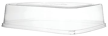 Eco-Products Regalia Sugarcane Tray Lids, 13" x 17", White, Pack Of 50 Lids