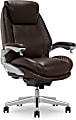 Serta® iComfort i6000 Ergonomic Bonded Leather High-Back Executive Chair, Brown/Silver 1 thumbnail image