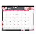 2026 Blueline® Monthly Desk Pad Calendar, 22" x 17", Pink Daisy, January To December, C193105 1 thumbnail image