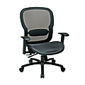 Office Star™ Breathable Ergonomic Mesh High-Back Big And Tall Executive Chair, Black