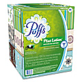 Puffs® Plus Lotion™ 2-Ply Facial Tissues, White, 124 Tissues Per Box, Pack Of 24