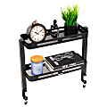 Mind Reader 2-Tier Desk Organizer With Clamp/Accessory Shelf, 15-1/2”H x 5-3/4”W x 18-1/4”D, Black 1 thumbnail image