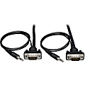 Eaton Tripp Lite Series Low-Profile High Resolution SVGA/VGA Monitor Cable with Audio and RGB Coaxial (HD15 M/M), 3 ft. (0.91 m) - P504003SM 1 thumbnail image