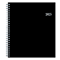 2025 Blue Sky Monthly Planning Calendar, 8” x 10”, Passages Solid Black, January To December
