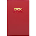 2026 Excello Brands Standard Diary Daily Journal Planner, 5.5" x 8", Red November 2025 - December 2026, (SDCY26-RD) 1 thumbnail image