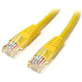 StarTech.com 10 ft Yellow Molded Cat5e UTP Patch Cable  - 10ft Cat5e Patch Cable - 10ft Cat 5e Patch Cable - 10ft Cat5e Patch Cord - 10ft Molded Patch Cable - 10ft RJ45 Patch Cable
