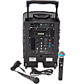 AmpliVox SW800: Titan Wireless Portable PA System - 100 W Amplifier - Cable, Wireless Microphone - Built-in Amplifier - Bluetooth - 2 Audio Line In - USB Port - Battery Rechargeable - 10 Hour 1 thumbnail image