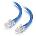 C2G 1ft Cat5e Non-Booted Unshielded Network Patch Ethernet Cable - Blue - Category 5e for Network Device - RJ-45 Male - RJ-45 Male - 1ft - Blue 1 thumbnail image