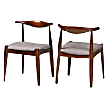 Baxton Studio 9548 Aeron Dining Chairs, Light Gray, Set Of 2 Chairs 1 thumbnail image