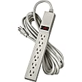 Fellowes® 6-Outlet Power Strip, 15' Cord, Platinum 1 thumbnail image
