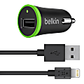 Belkin® BOOST UP™ Car Charger With ChargeSync Cable For Apple® iPad®, iPhone® And iPod®, Black 1 thumbnail image