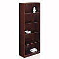 Realspace® Basic Bookcase, 5 Shelves, Classic Cherry 1 thumbnail image