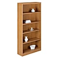 Office Depot® Brand Progressive Wide Bookcase, 5-Shelf, 70 5/8"H x 29 1/2"W x 11 5/8"D, American Cherry 1 thumbnail image