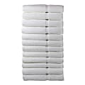 1888 Mills Crown Touch XL Bath Towels, 30” x 60”, White, Pack Of 24 Towels