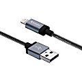 Verbatim Sync & Charge Lightning Cable - 11 in. Braided Black - 11 in. Braided Black 1 thumbnail image