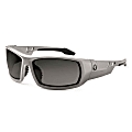 Ergodyne Skullerz® Safety Glasses, Odin, Polarized, Matte Gray Frame, Smoke Lens