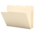 Smead® Poly File Folders, 1/3 Cut, Letter Size, Manila, Pack Of 12