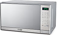 Commercial Chef Small Countertop Microwave With Digital Display,  0.7 Cu. Ft., Stainless Steel