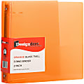 JAM PAPER 3 Ring Plastic Binder, 2 inch, Orange, Sold Individually 1 thumbnail image