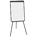 MasterVision® Easy Clean Tripod Non-Magnetic Dry-Erase Whiteboard Presentation Easel, 71 1/2", Steel Frame With Black Finish 1 thumbnail image