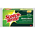 Scotch-Brite Heavy-Duty Scrub Sponges - 2.8" Height x 4.5" Width - 45/Carton - Yellow, Green