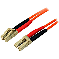 StarTech.com 10m Fiber Optic Cable - Multimode Duplex 50/125 - LSZH - LC/LC - OM2 - LC to LC Fiber Patch Cable - LC Male - LC Male - 32.81ft - Orange