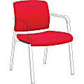 Lorell Stackable Chair Upholstered Back/Seat Kit - Red - 1 Each 1 thumbnail image