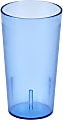 Cambro Colorware Styrene Tumblers, 16 Oz, Slate Blue, Pack Of 24 Tumblers