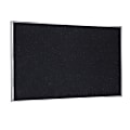 Ghent® Bulletin Rubber Board, 3 1/24" x 5 1/24", 90% Recycled, Confetti Silver Frame