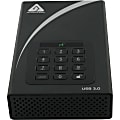 Apricorn Aegis Padlock DT ADT-3PL256-4000 4 TB Desktop Hard Drive - 3.5" External - Black - USB 3.0 - 7200rpm 1 thumbnail image