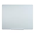 MasterVision® Magnetic Dry-Erase Board, Glass, 48" x 60", Opaque White 1 thumbnail image