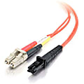 C2G-7m LC-MTRJ 62.5/125 OM1 Duplex Multimode PVC Fiber Optic Cable - Orange - Fiber Optic for Network Device - LC Male - MTRJ Male - 62.5/125 - Duplex Multimode - OM1 - 7m - Orange