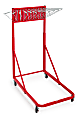 Alpine AdirOffice Blueprint Vertical File Rolling Stand, 46”H x 27”W x 28-1/2”D, Red