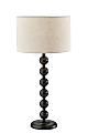 Adesso Orchard Table Lamp, 28-1/4”H, Cream Linen Fabric Shade/Black Base
