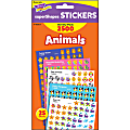 Trend Animals SuperShapes Stickers Variety Pack - Animal, Fun Theme/Subject (Sea Life, Butterfly, Penguin, Teddy Bear, Zoo Animal) Shape - Self-adhesive - Acid-free, Fade Resistant, Non-toxic - Multicolor - 2500 / Pack