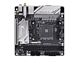 Gigabyte B450 I AORUS PRO WIFI - 1.0 - motherboard - mini ITX - Socket AM4 - AMD B450 Chipset - USB 3.1 Gen 1, USB 3.1 Gen 2 - Bluetooth, Gigabit LAN, Wi-Fi 5 - onboard graphics (CPU required) - HD Audio (8-channel) 1 thumbnail image