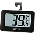 Taylor 1443 Digital Refrigerator/Freezer Thermometer - Large Display, Adjustable Temperature - For Home, Commercial