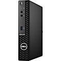 Dell OptiPlex 3000 3090 Desktop Computer - Intel Core i3 10th Gen i3-10105 Quad-core (4 Core) 3.70 GHz - 8 GB RAM DDR4 SDRAM - 256 GB M.2 PCI Express NVMe SSD - Micro PC - Black - Intel Q470 Chip - Windows 10 Pro - 180 W 1 thumbnail image