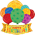 Amscan Birthday Foil Balloon, Irregular, 37", Birthday Balloons Banner 1 thumbnail image