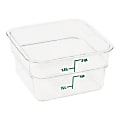 Cambro CamSquare Food Storage Container, 2 Qt, Clear 1 thumbnail image